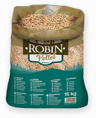 worek pelletu opałowego Robin do kupienia w Mogilnie lub sklepie internetowym